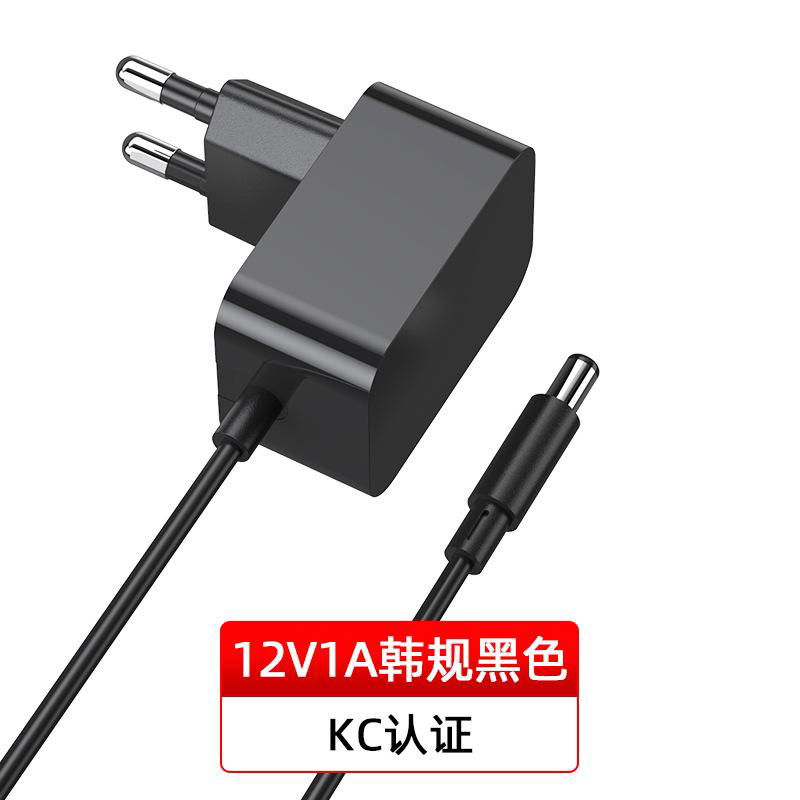 韩国12V1A电源适配器韩规 KC认证开关电源 KCC高品质带线适配器 2