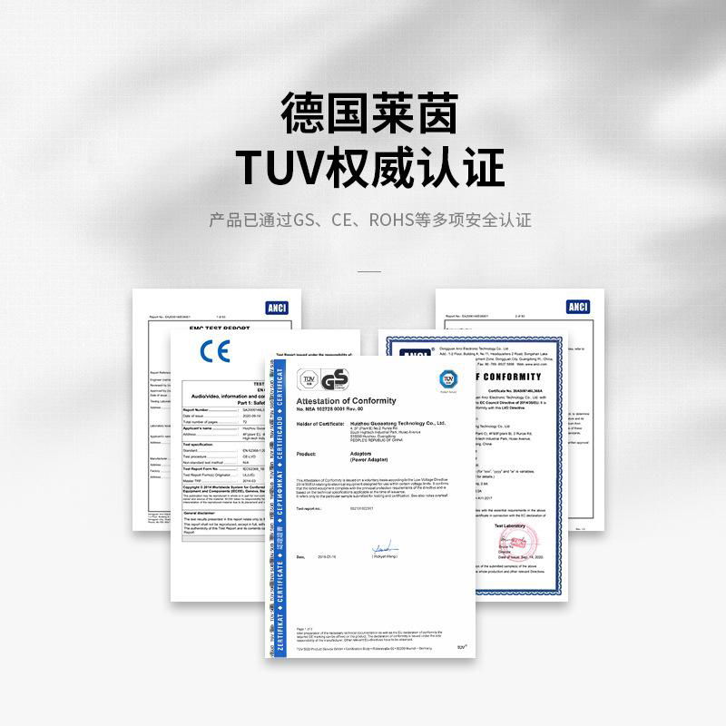 12V3A電源適配器 歐規GS認証 歐盟CE認証高品質白色電源適配器 5