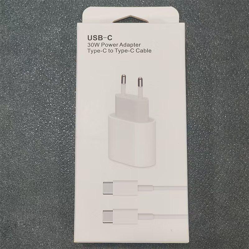 30w usb-c power adapter and usb-c charge cable