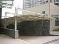 廣州雨棚陽光棚不鏽鋼遮陽蓬