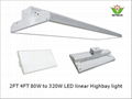 ETL DLC Listed 110w 160w 225w warehouse led linear high bay light 1