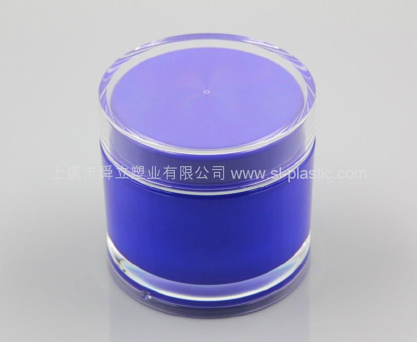 100g plastic  acrylic double wall cream  jar 3