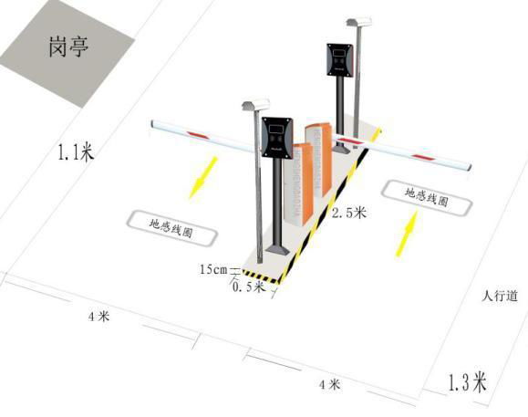 road barrier parking charging 