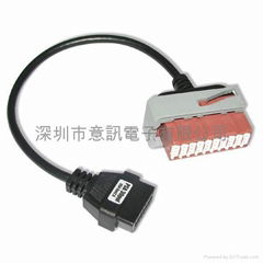 PSA 30Pin Female to OBDII Female