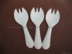 Bio corn starch  disposable spork for