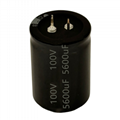 100v5600uF snap-in aluminum electrolytic capacitor high frequency low resistance 