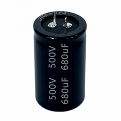 Snap-in 500V680uF aluminum electrolytic capacitor  high temperature resistant