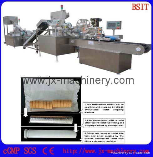 Effervescent Tablet  Tube Filling and Capping Packing Line