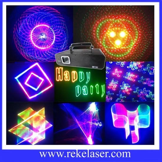 1 watt full color 3D animation rgb disco laser lighting hologram laser