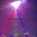Multi-pattern rotating rgb led laser light full color changing disco light 4