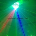 Multi-pattern rotating rgb led laser light full color changing disco light 5