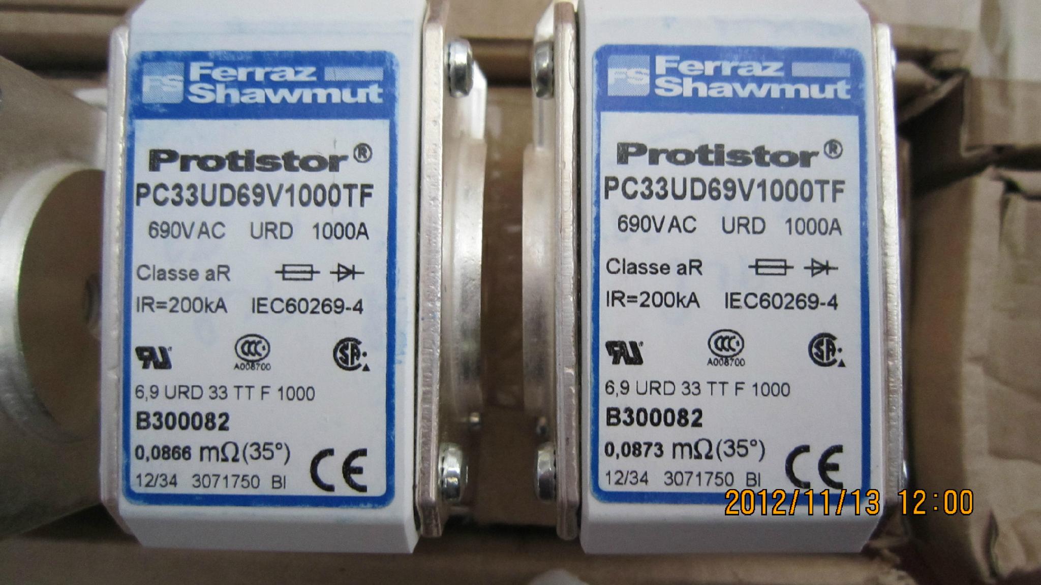 Mersen fuses square body fuses PC33UD69V1000TF (China Trading Company