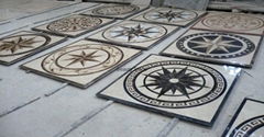 Stone waterjet pattern