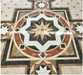 waterjet marble pattern church flooring