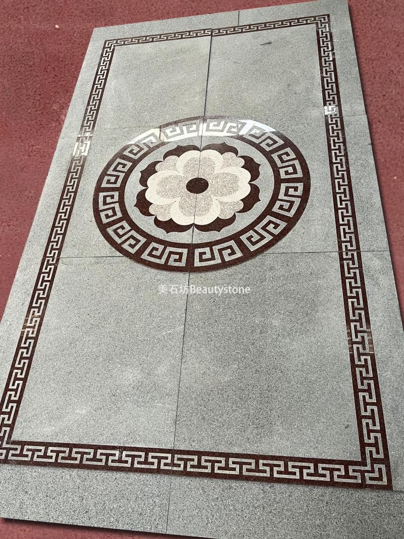 Granite Waterjet Carpet Medallions for Outside Floor 2