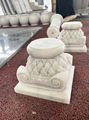 Natural Marble Carved Indoor Fireplace for Religion Church