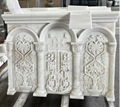 Natural Marble Carved Indoor Fireplace for Religion Church 2