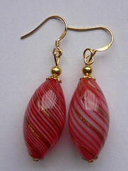 glass earrings