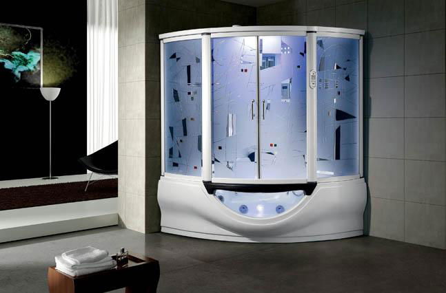 Steam shower room with massage bathtub  G160 ETL CE approvelled 