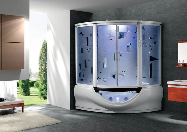 Massage Steam Shower Room combo with Spa bathtub 3