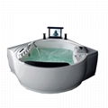   best quality   luxury whirlpool hot tub massage bathtub with pop-up TV