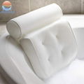 Eco Friendly Air Mesh Spa Bath Tub Pillow Waterproof Cushion With Suction Cups