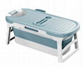 Large Bath Tub Plastic Folding Portable Bathtub For Kids Adults 2