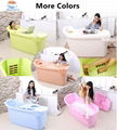  indoor portable bathtub food grade PP5 material plastic bathtub for adult 5