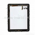 For iPad 3 wifi+3G digitizer touch screen with frame white and black