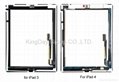 For iPad 4 digitizer touch screen assembly 