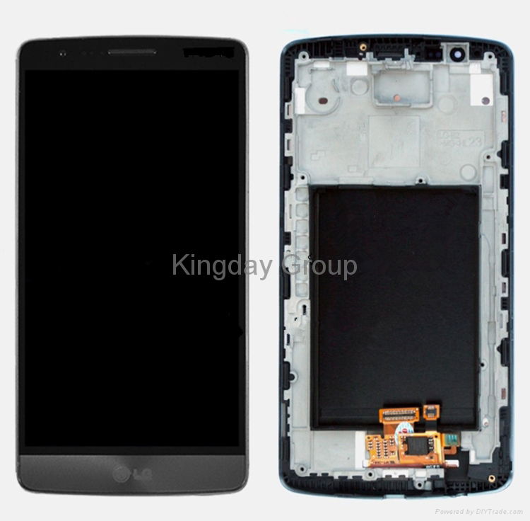 D855 LCD Screen and Digitizer Assembly With Front Housing Original Gray