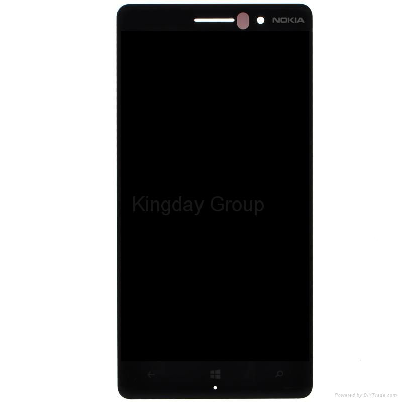 The Front Side of Nokia Lumia 830 LCD Display and Touch Screen Digitizer Assembly Black