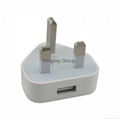 Apple iPhone 5 5C 5S 6 6 Plus USB Power Adapter UK Plug