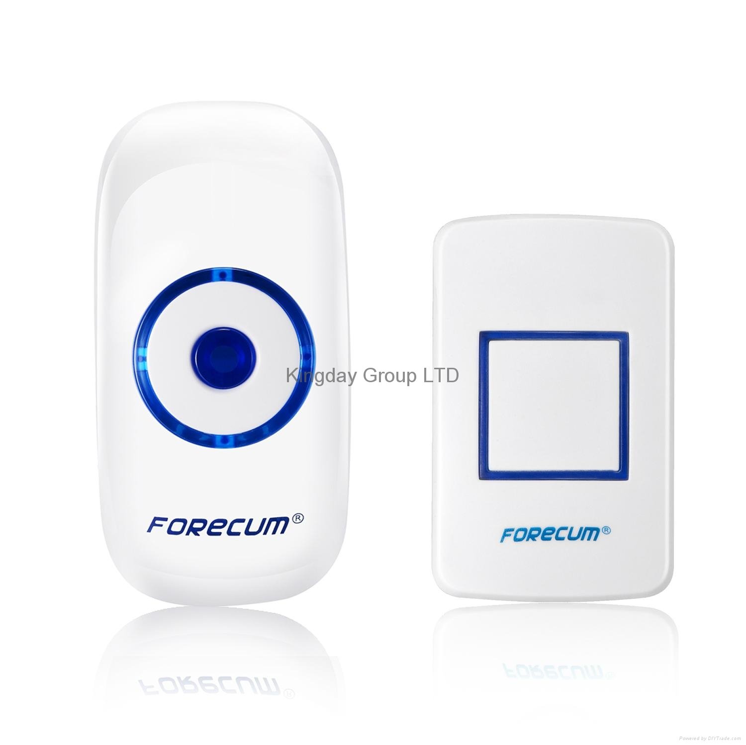 Wireless Doorbell 36 Melody 4-Level Volume EU Plug-in Receiver 500 Feet Range