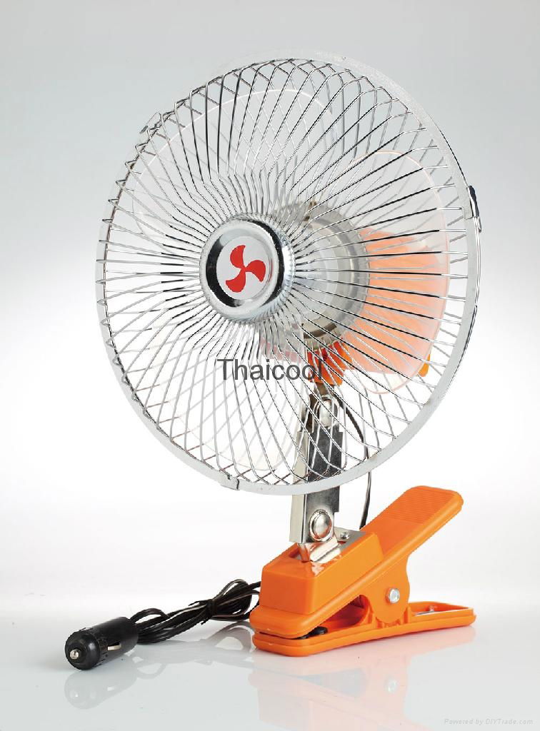 6" clip-on car fan