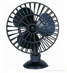 5" Mini Suction Car Fan 12V / 24V Oscillating Radial Fa