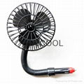 5 Inch Mini Auto Fan 12V / 24V Car Fan with Direct Plug Cheap Summer Promotional 1