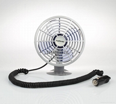 5" mini oscillating car fan with two speed