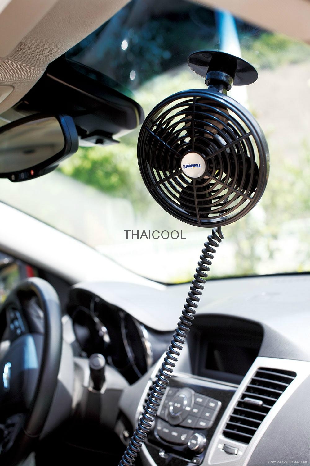 5" mini oscillating car fan with two speed  5