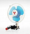 6" full-seal Metal Guard Car Fan 12V/24V Oscillating Auto Fan