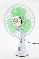 Oscillating Mini Suction Car Fan with Suction Cup