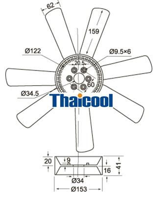 Benz Engine Cooling Fan A314.200.12.23 2