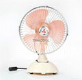 6"  Mini Oscillating Clip Car Fan Full-seal Guard 12V / 24V SUV RV