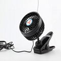 6 inch portable car cooling fan 12v 24v mini car fan with clip 