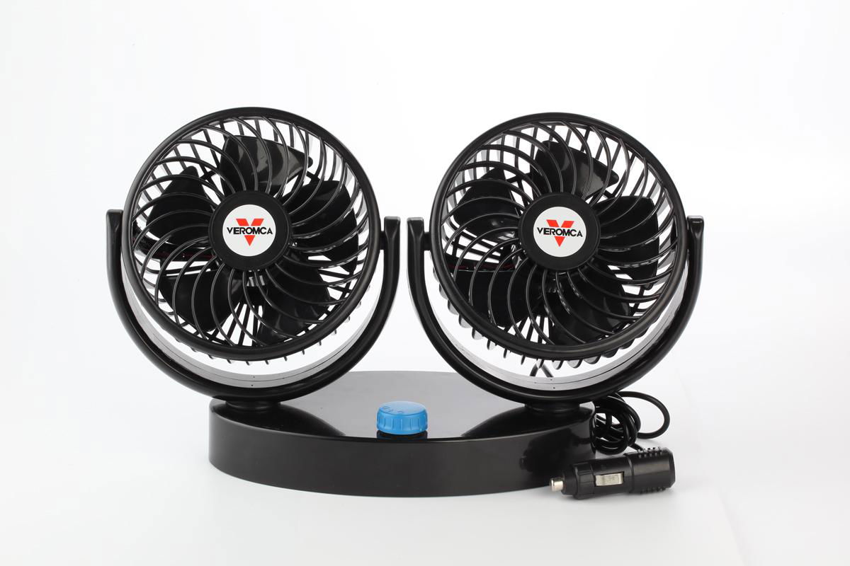 5.5 inch double head car cooling fan 12v 24v car fan