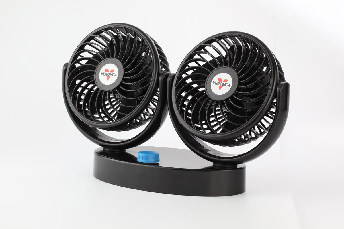 5.5 inch double head car cooling fan 12v 24v car fan 2