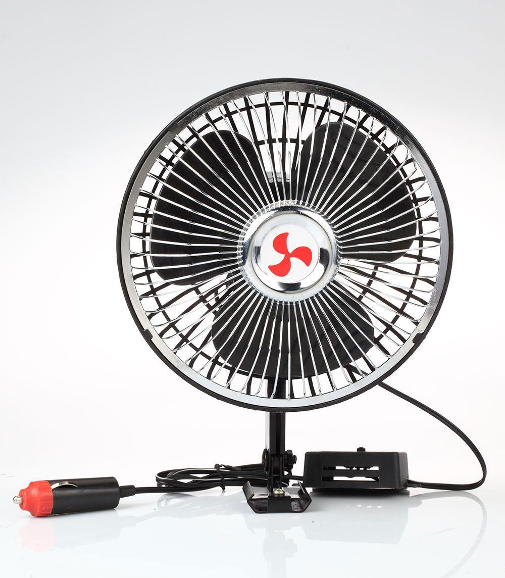 Best sell promotional 12v 24v oscillating car fan 6 inch