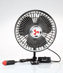 Best sell promotional 12v 24v oscillating car fan 6 inch