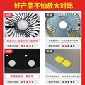 5.5 inch twin car fan with brushless motor usb socket and fragrance 5V low noise 5