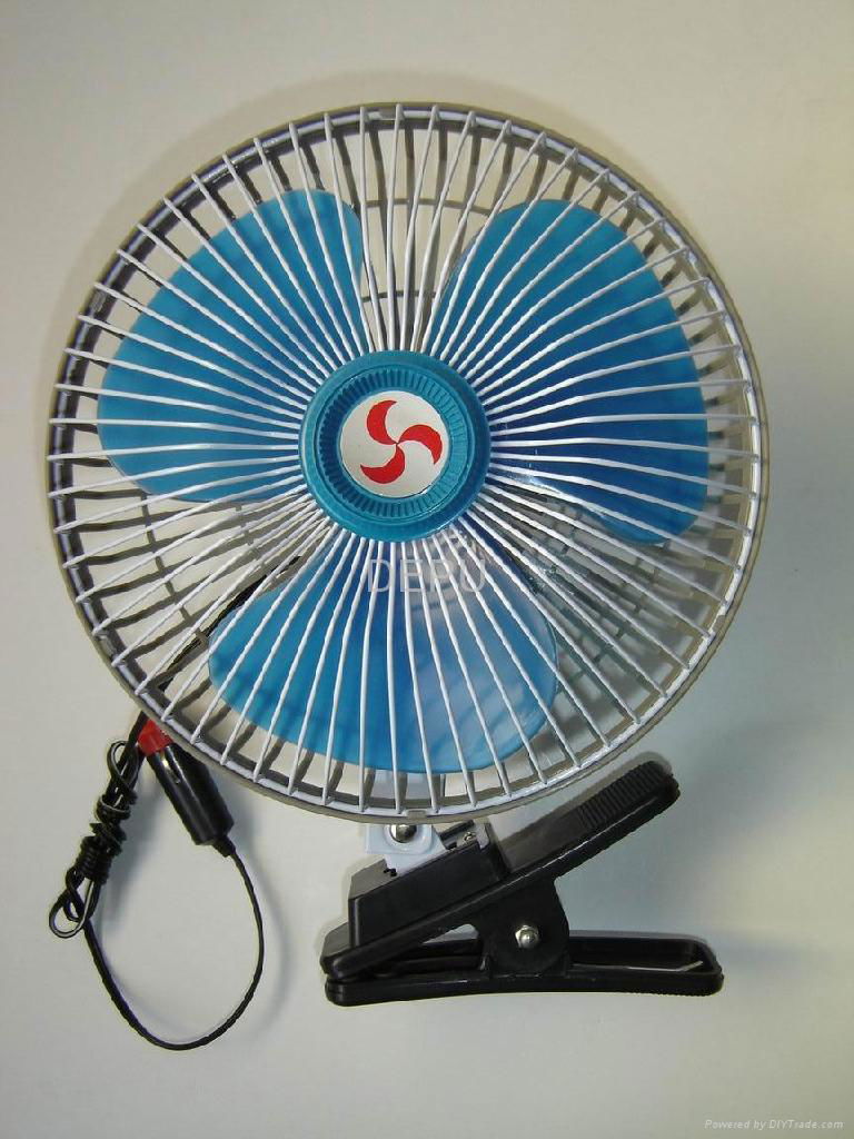 8" oscillating fan8 Inch 12V/24V DC Mini Oscillating Clip Car Blower Fan